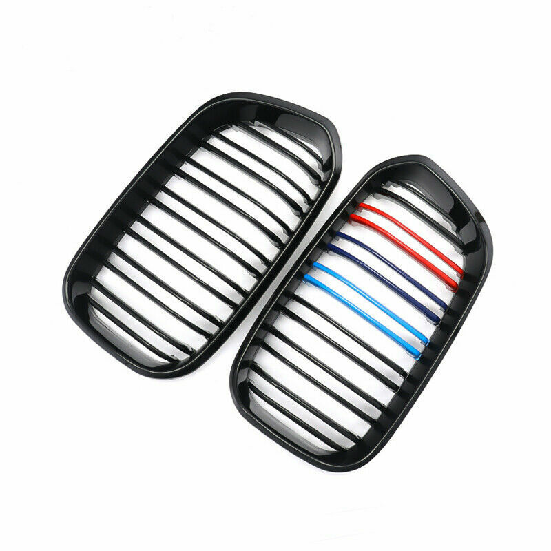 FOR BMW F20 F21 FRONT GRILLE M COLOR KIDNEY TWIN DUAL GRILLE GRILL  2015 ONWARDS