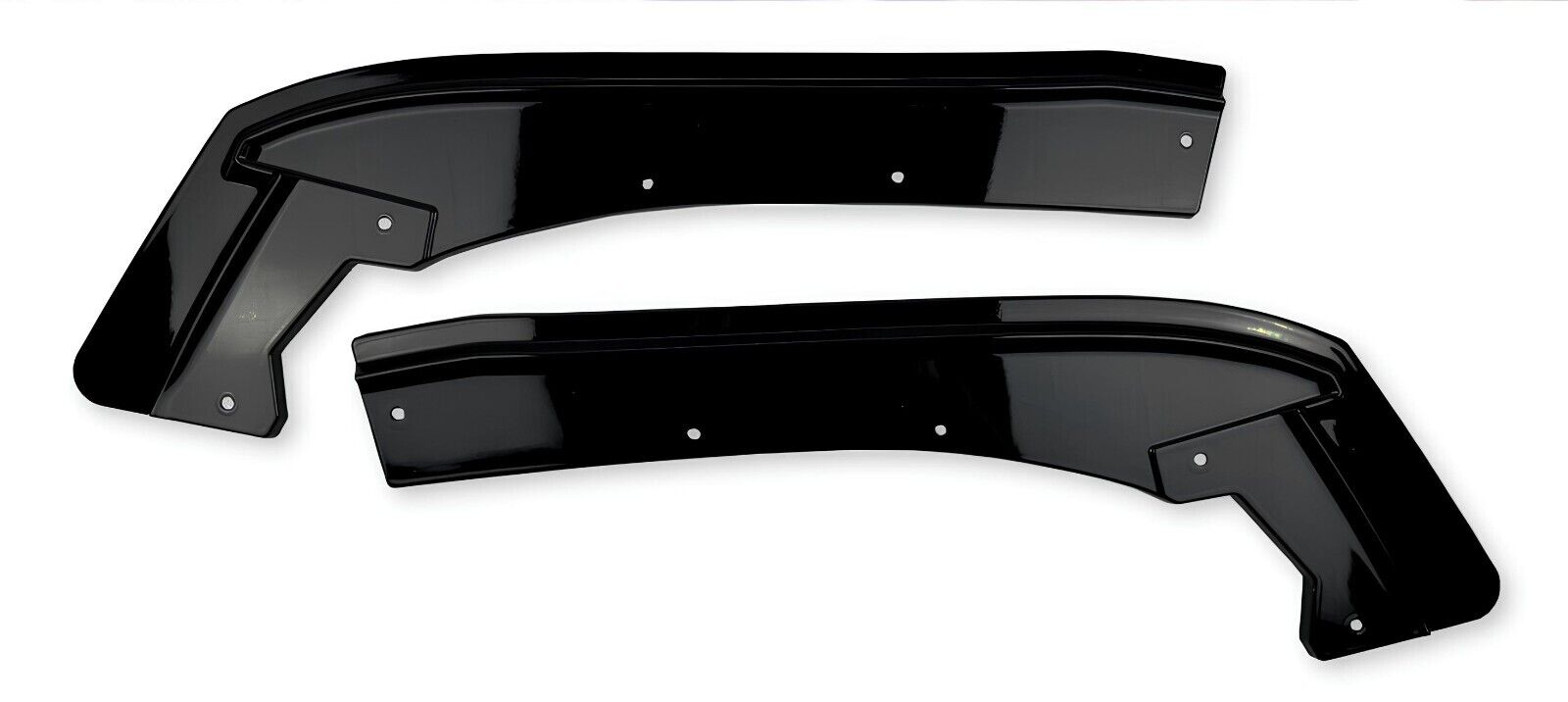 REAR BUMPER CORNER CANARDS GLOSS BLACK FOR BMW 3 SERIES F30 2015-2018