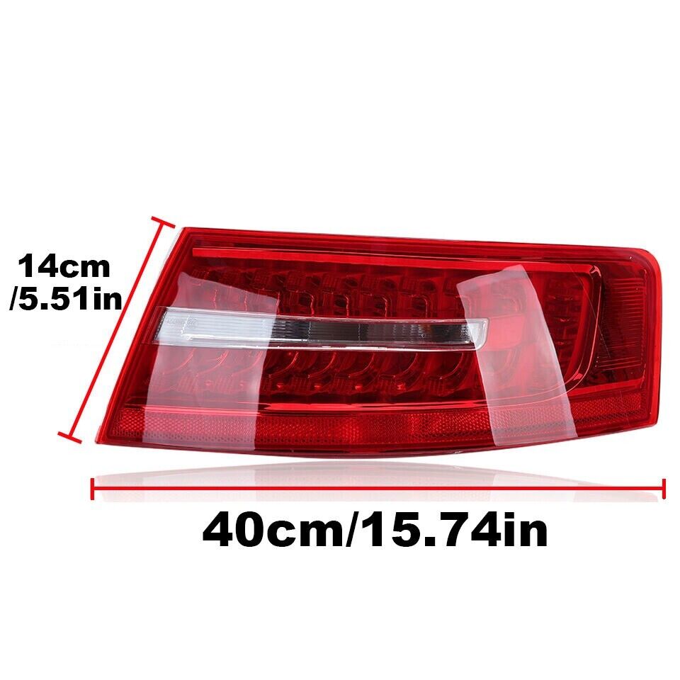 2X LEFT+RIGHT SIDE LED REAR OUTER TAIL LIGHT BRAKE LAMP FOR AUDI A6 S6 2009-2011