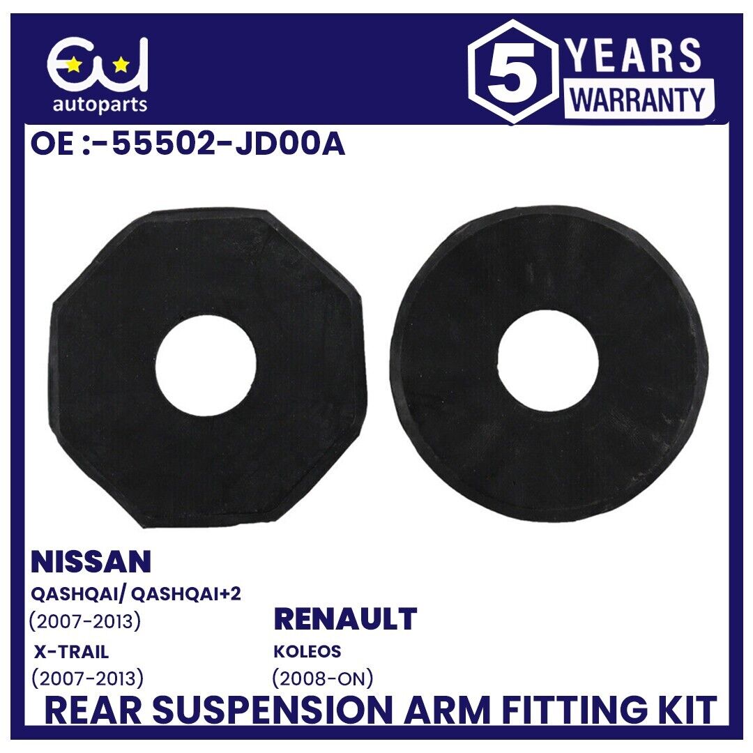 2X REAR LEFT + RIGHT WISHBONE TRAILING ARM FITTING KIT FOR NISSAN QASHQAI 07-19