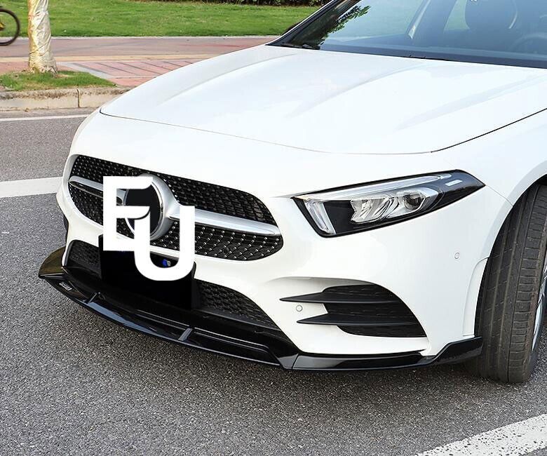 FOR MERCEDES A CLASS W177 A35 A45 AMG LINE B STYLE FRONT SPLITTER LIP SOILER 18+