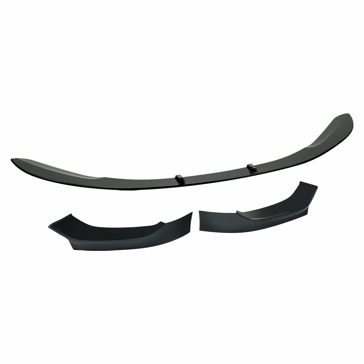 FOR BMW 1 SERIES F20 F21 LCI FRONT SPLITTER LIP MP STYLE GLOSS BLACK 2015-2018