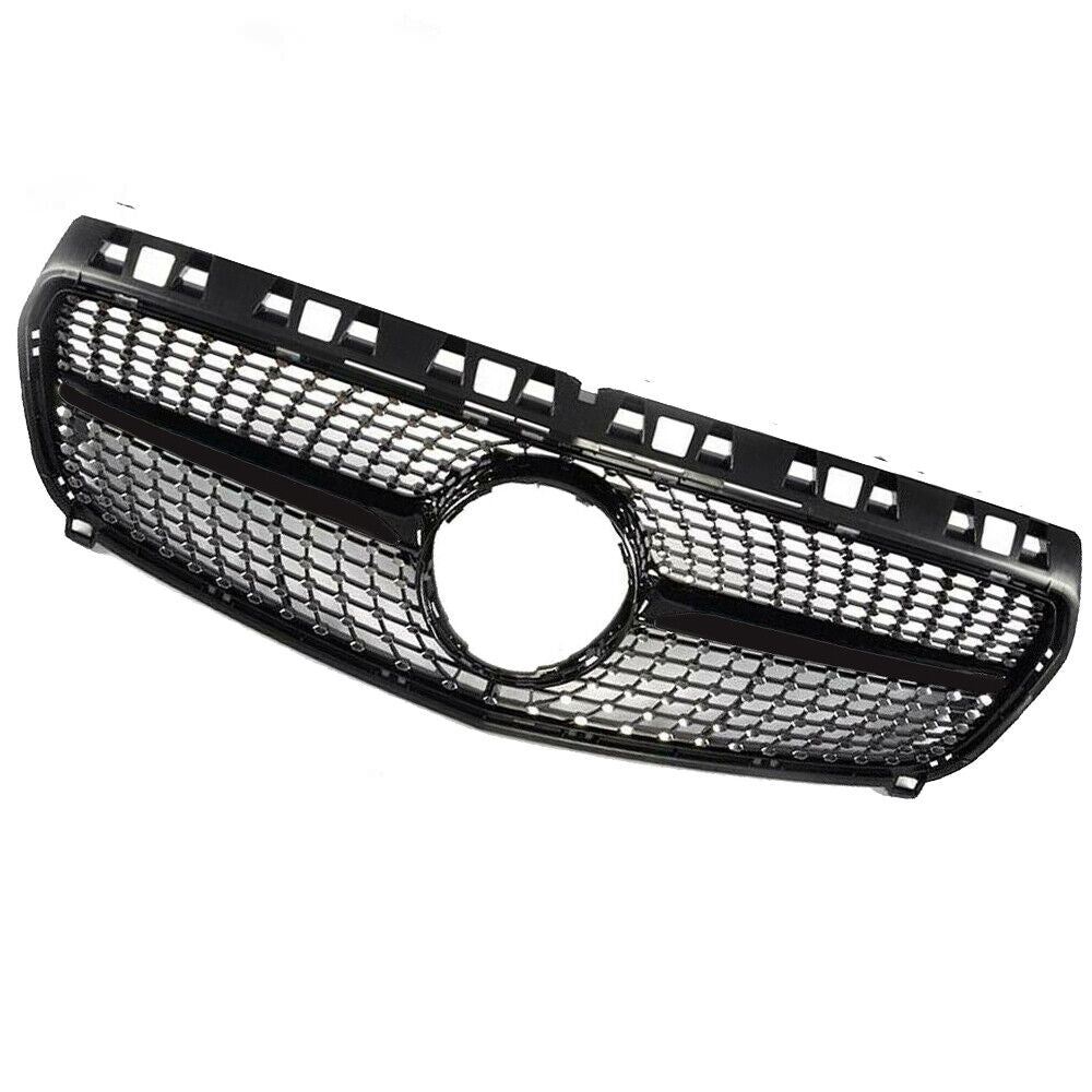 FOR MERCEDES A CLASS W176 FRONT BUMPER GRILLE GRILL DIAMOND BLACK PRE FACELIFT