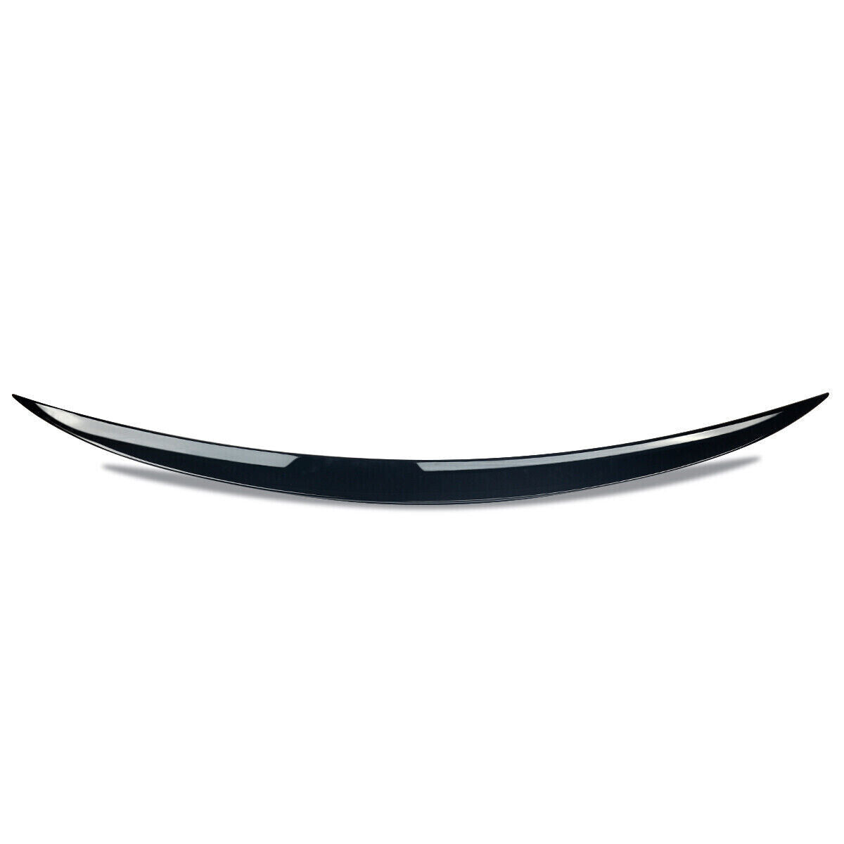 FOR MERCEDES E CLASS W213 SALOON C63 STYLE BOOT SPOILER GLOSS BLACK 2016-2020