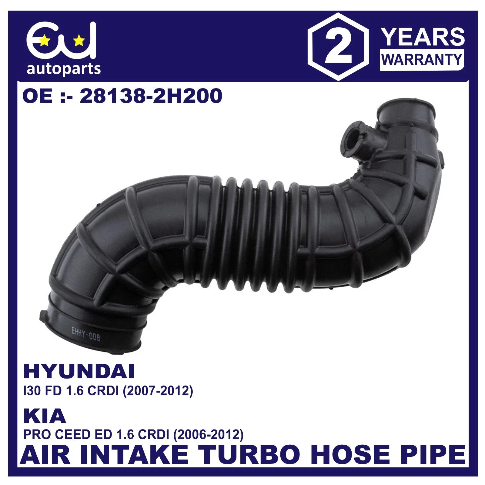 INTERCOOLER AIR HOSE PIPE FOR HYUNDAI I30 KIA PRO CEED SW 2006-2012 1.6D