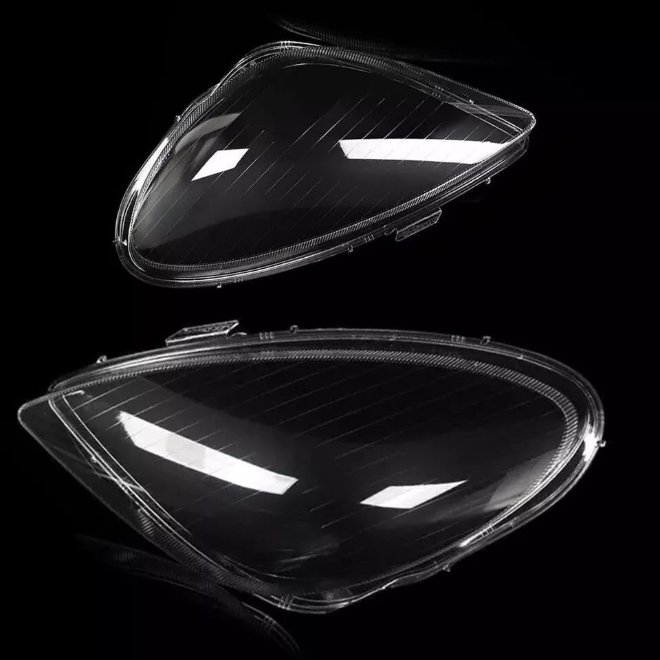 PAIR FRONT CLEAR HEADLIGHT LAMP LENS COVER FOR MERCEDES-BENZ SLK R171 2005-2011