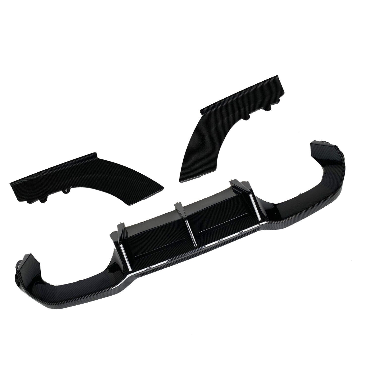 FOR BMW 2 SERIES F87 M2 REAR DIFFUSER  BUMPER VALANCE MTC STYLE CARBON LOOK 15+