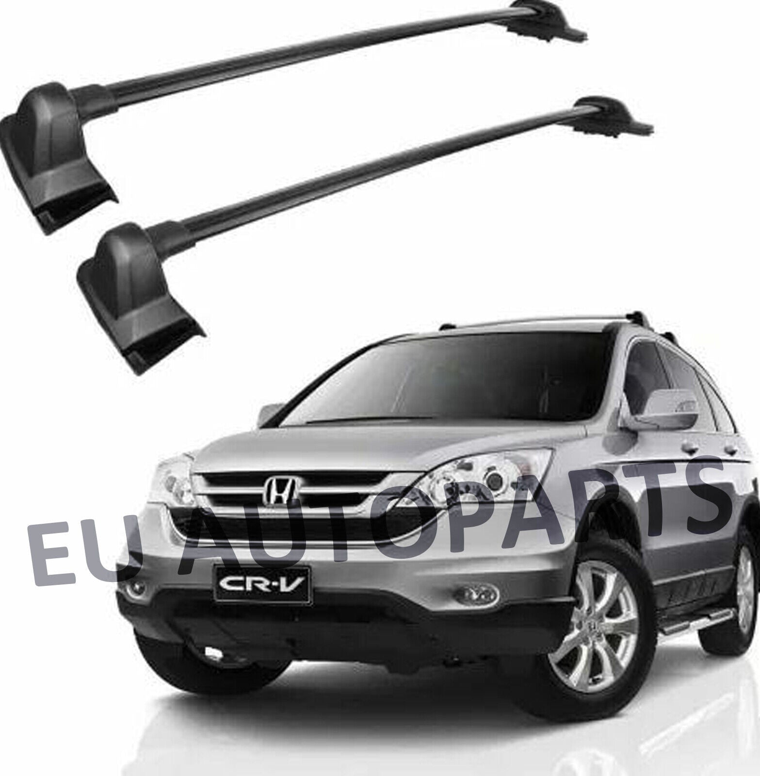 FOR HONDA CRV MK2 2002-2006 ALUMINIUM BLACK ROOF CROSS RAILS BARS 100% OEM FIT