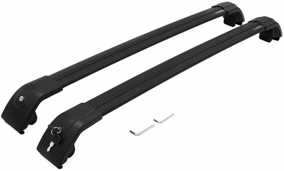 FOR RANGE ROVER SPORT L494 ROOF RAILS AND CROSS BARS GLOSS BLACK 100% OEM FIT