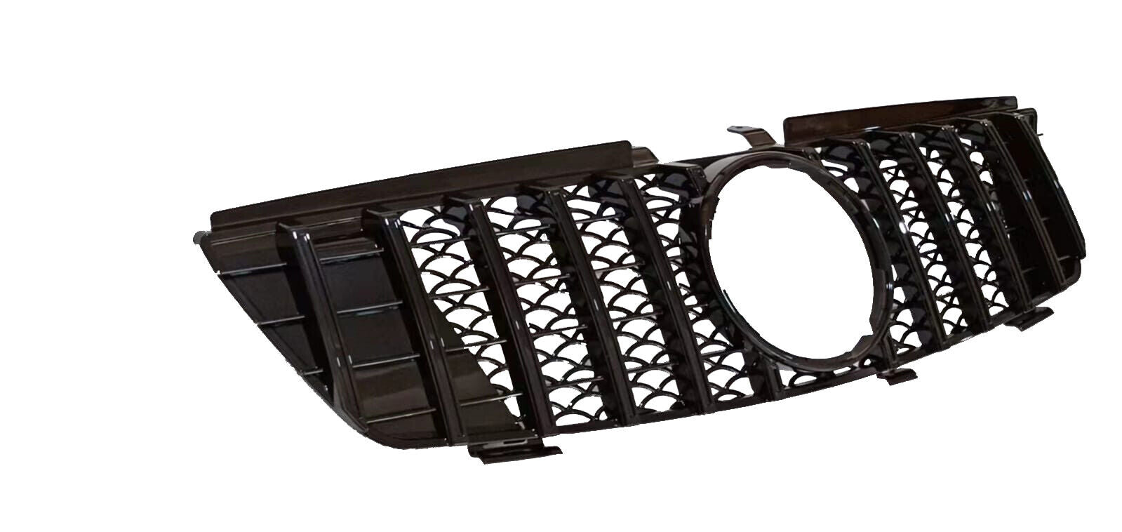 FOR MERCEDES M CLASS ML W164 ML PANAMERICANA GT GRILLE 2005-2008 GLOSS BLACK OEM