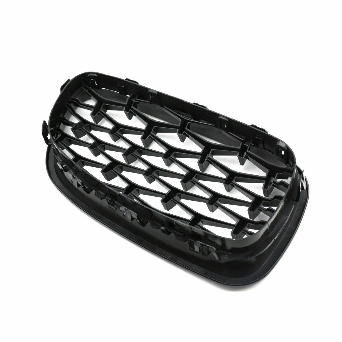 FOR BMW 5 SERIES F10 F11 FRONT BUMPER KIDNEY GRILLE GRILL GLOSS BLACK DIAMOND