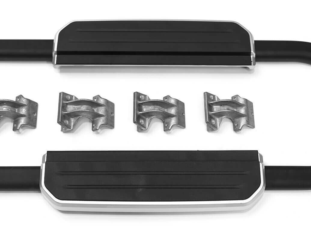 FOR LAND ROVER DEFENDER 110 L663 RUNNING BOARD SIDE STEPS SILVER EDITION 2020+