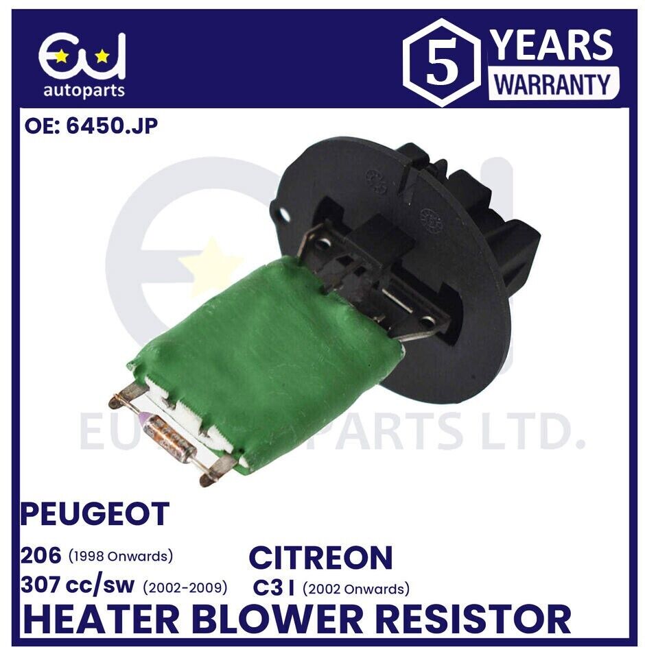 FOR PEUGEOT 206 307 SW 307 CC CITROEN C3 HEATER BLOWER MOTOR FAN RESISTOR 2000+
