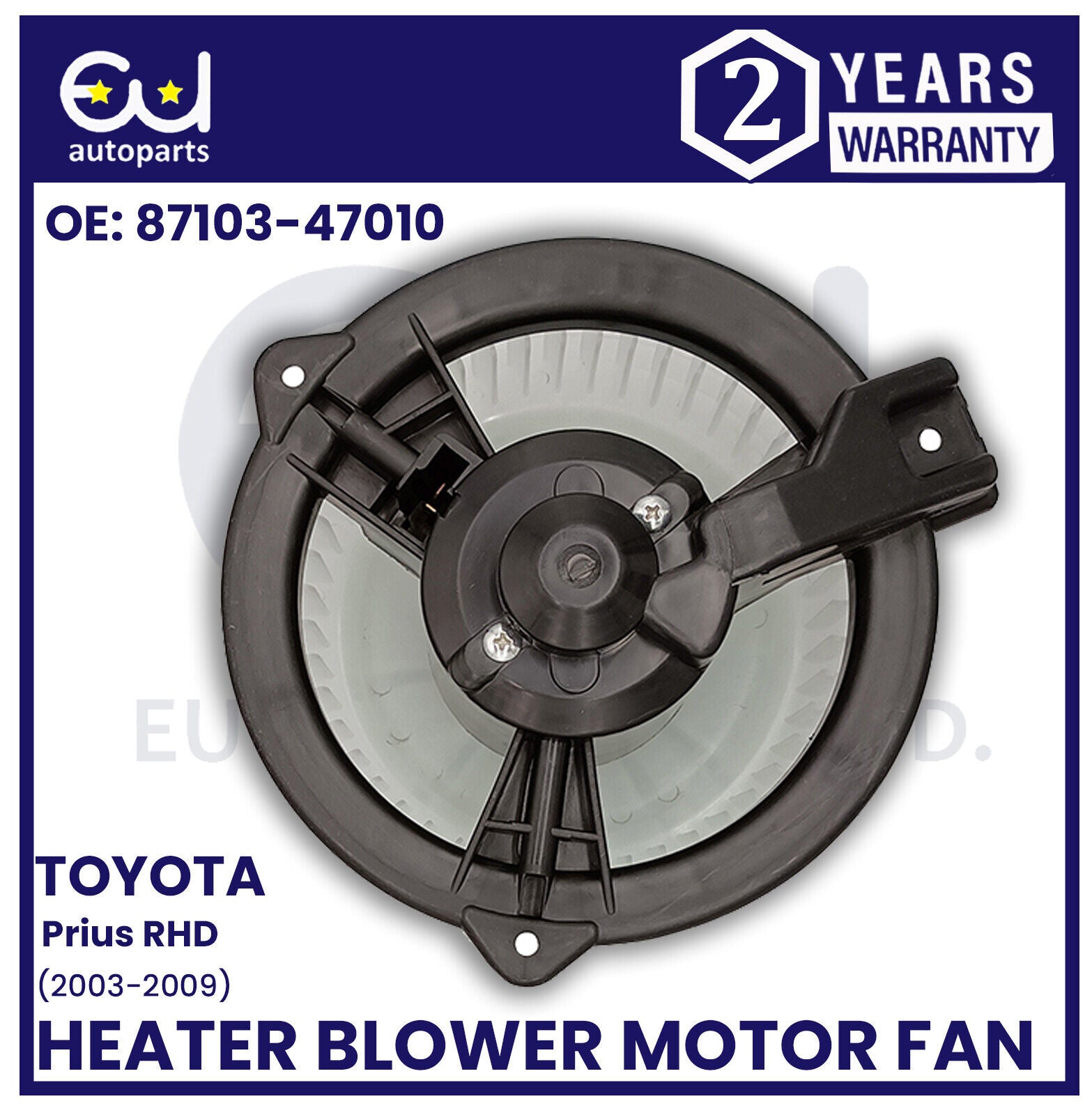 FOR TOYOTA PRIUS HEATER BLOWER MOTOR FAN 2003-2009 8710347010 RHD ONLY