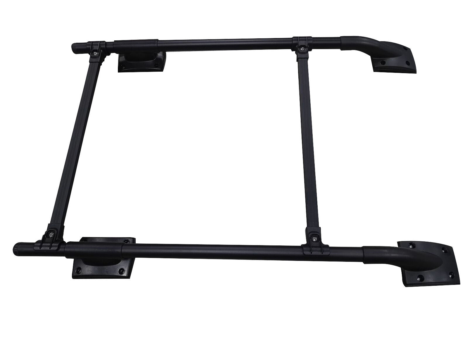 FOR NISSAN NAVARA NP300 D40 FRONTIER 4 DOOR ROOF RAILS RACK CROSS BARS BLACK 04+