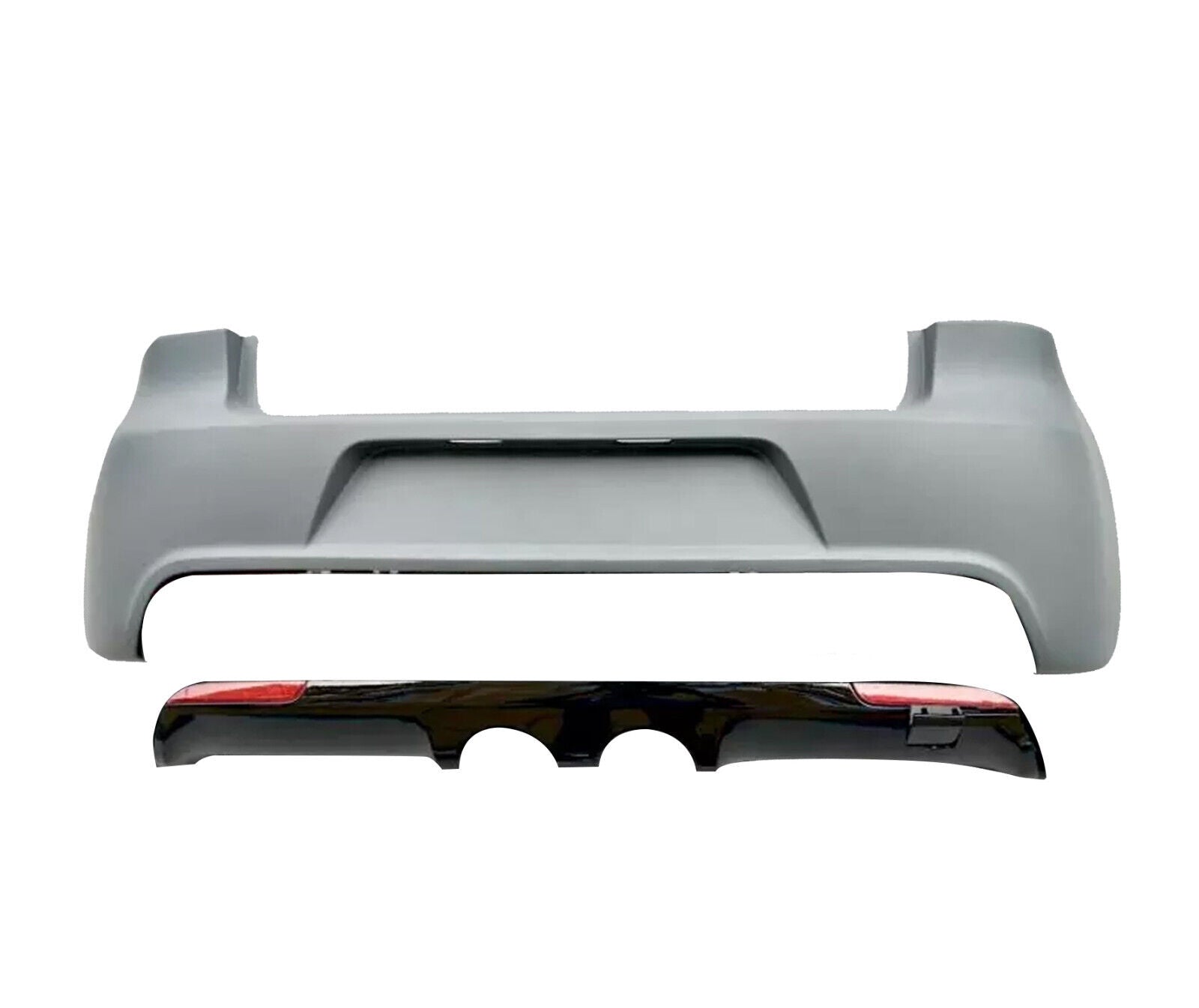 FOR VW GOLF MK6 REAR BUMPER DIFFUSER R20 TYPE BODY KITS 9-12 OEM FIT TDI GTI FSI