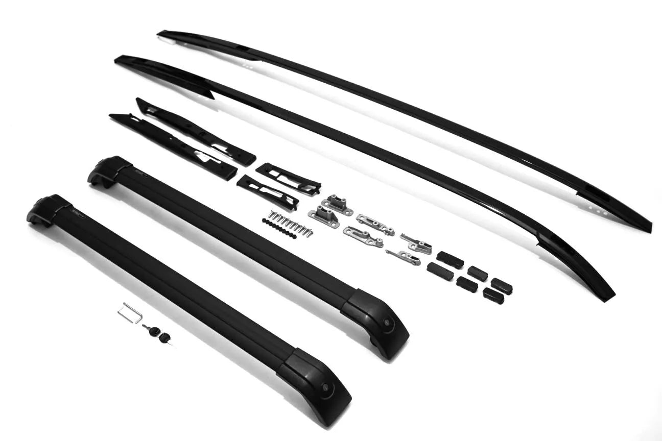 FOR RANGE ROVER EVOQUE L538 ROOF RACK RAILS RACK CROSS BARS BLACK OEM FIT 2011+