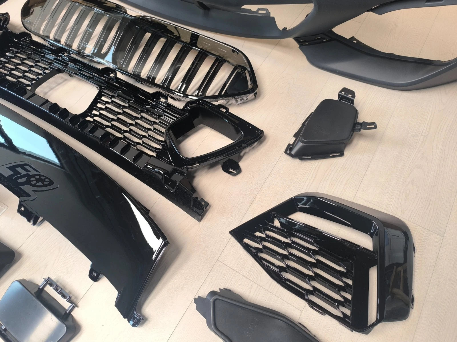 FOR BMW 2 SERIES F44 GRAN COUPE M SPORT 2019-2024 COMPLETE FRONT BUMPER GRILLES