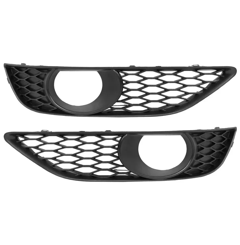 4PCS FRONT BUMPER FOG LIGHT COVER & GRILLE FOR AUDI Q7 4L S LINE 2010-2015