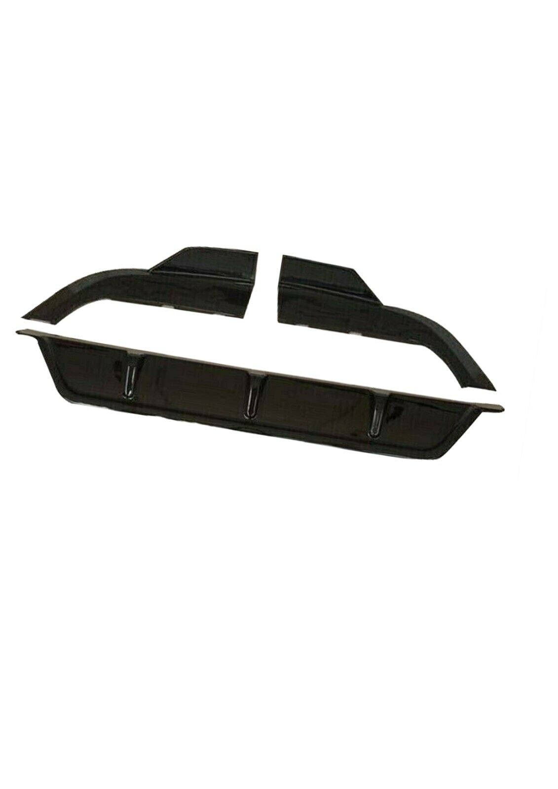 FOR BMW X5 G05 M SPORT GLOSS BLACK REAR BUMPER DIFFUSER SPOILER EXTENSION 2018+