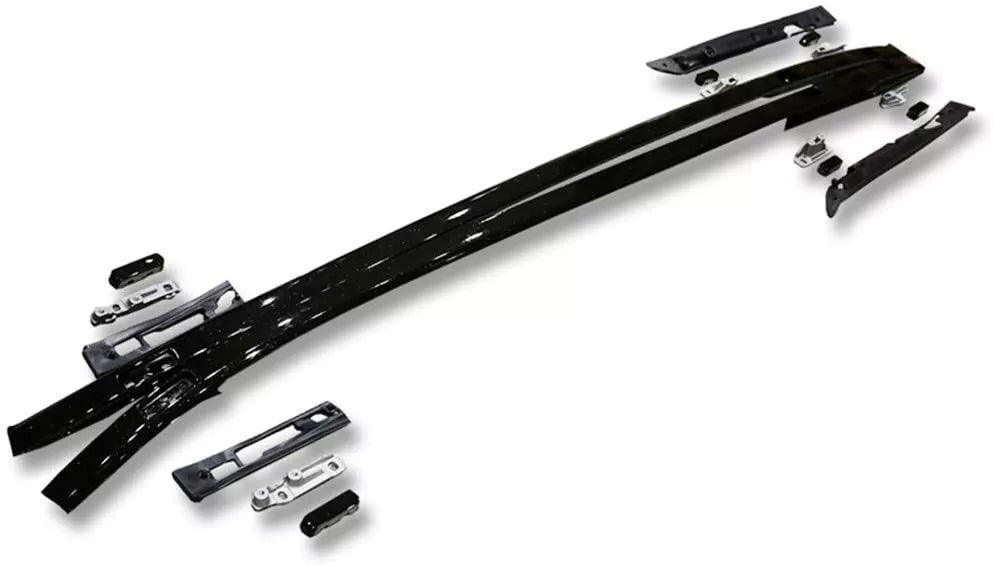FOR LAND ROVER DISCOVERY SPORT L550 2014+ ROOF RAILS RACK CROSS BARS SET BLACK