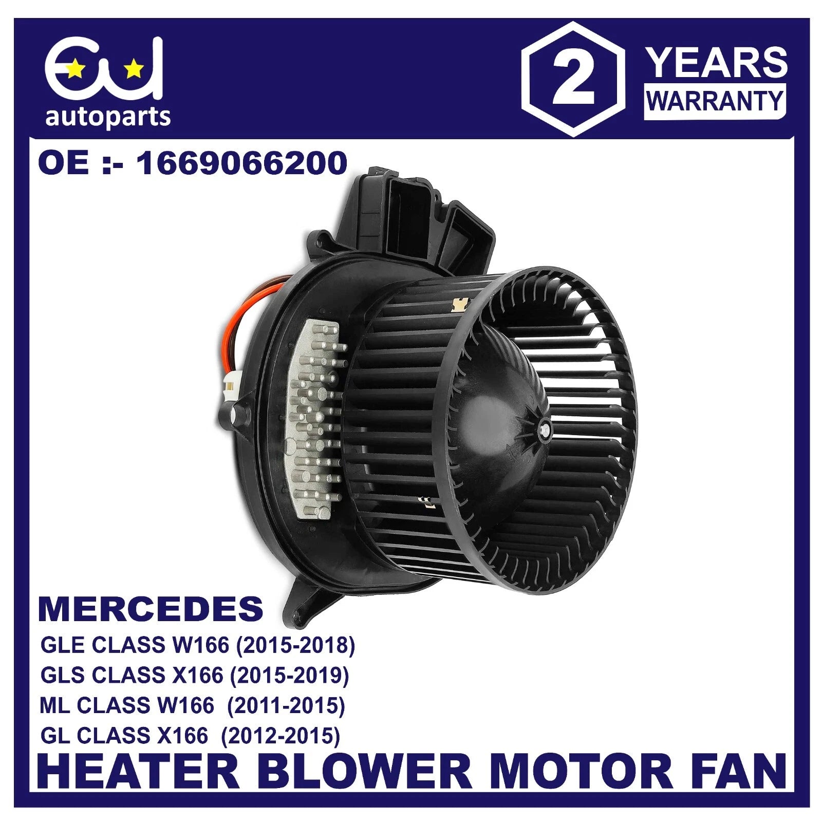 HEATER BLOWER MOTOR FAN FOR MERCEDES-BENZ GLE GLS M GL CLASS X166 W166 C292 NEW