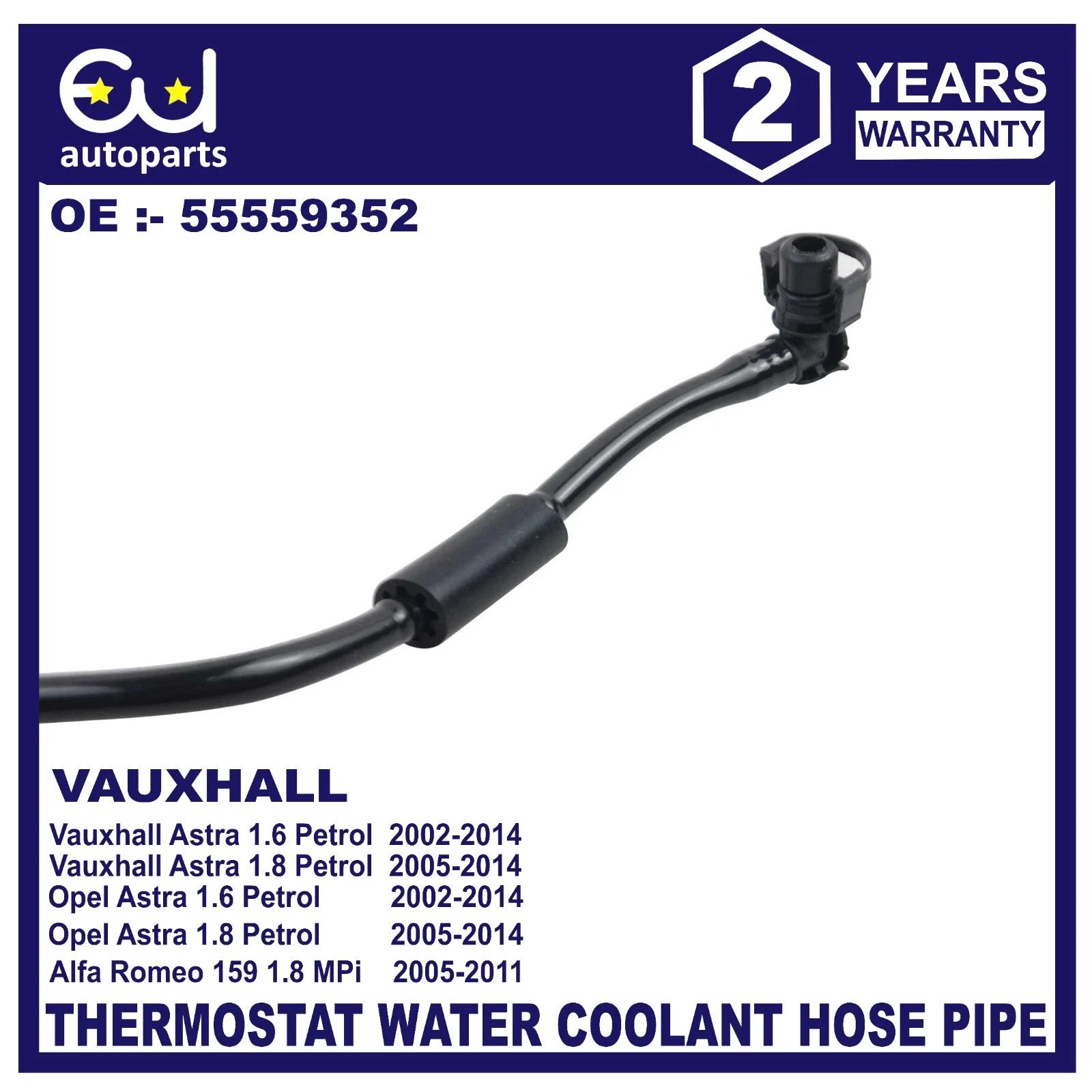 THERMOSTAT WATER COOLANT HOSEPIPE FITS FOR VAUXHALL ASTRA ZAFIRA INSIGNIA SIGNUM