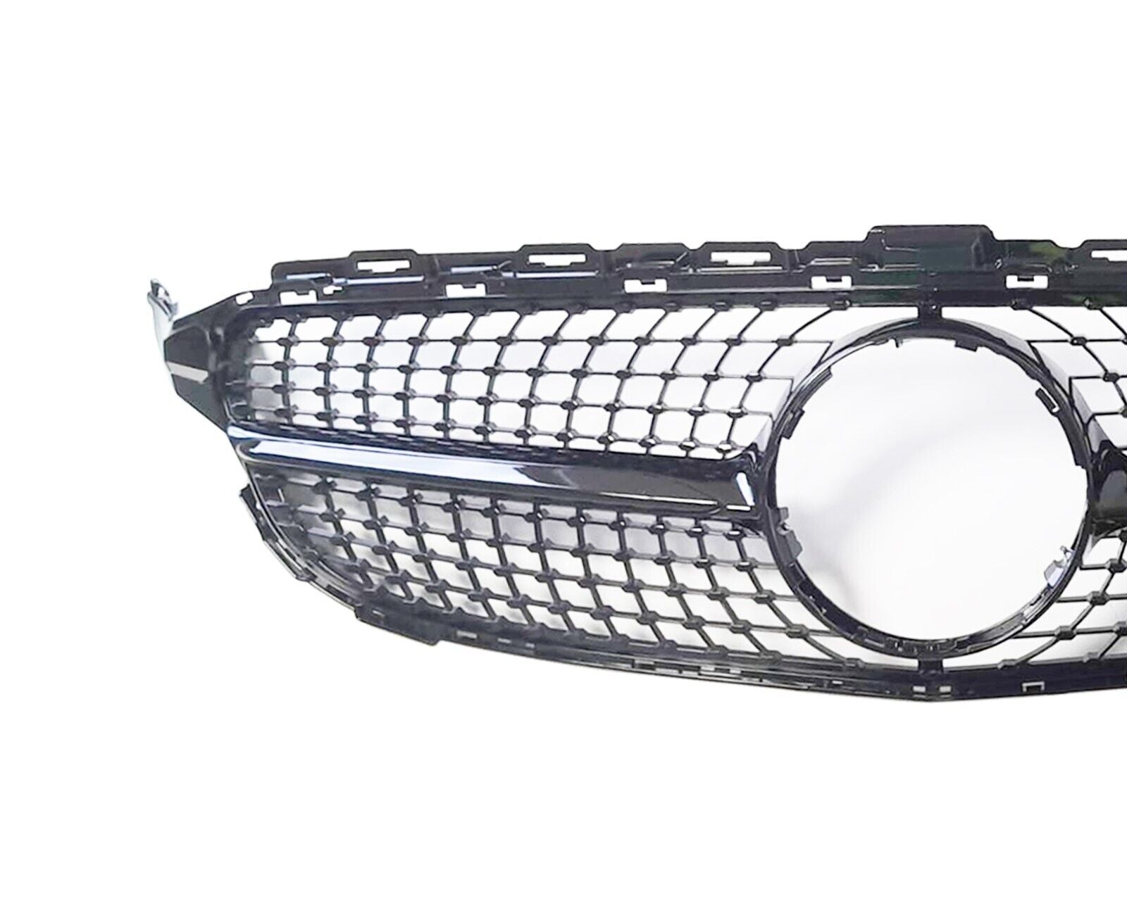 FOR MERCEDES W205 C205 C CLASS BLACK DIAMOND FRONT GRILL GRILLE AMG C43 15-18