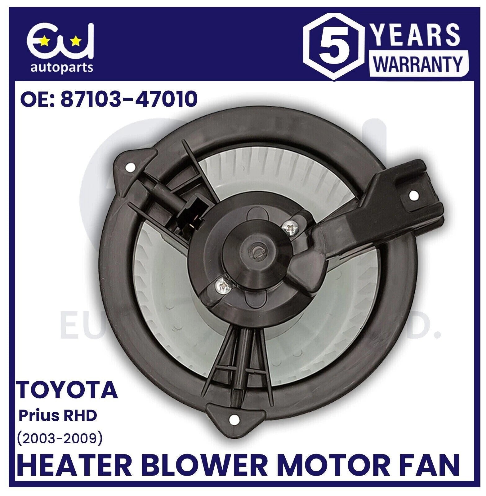 FOR TOYOTA PRIUS HEATER BLOWER MOTOR FAN 2003-2009 8710347010 RHD ONLY