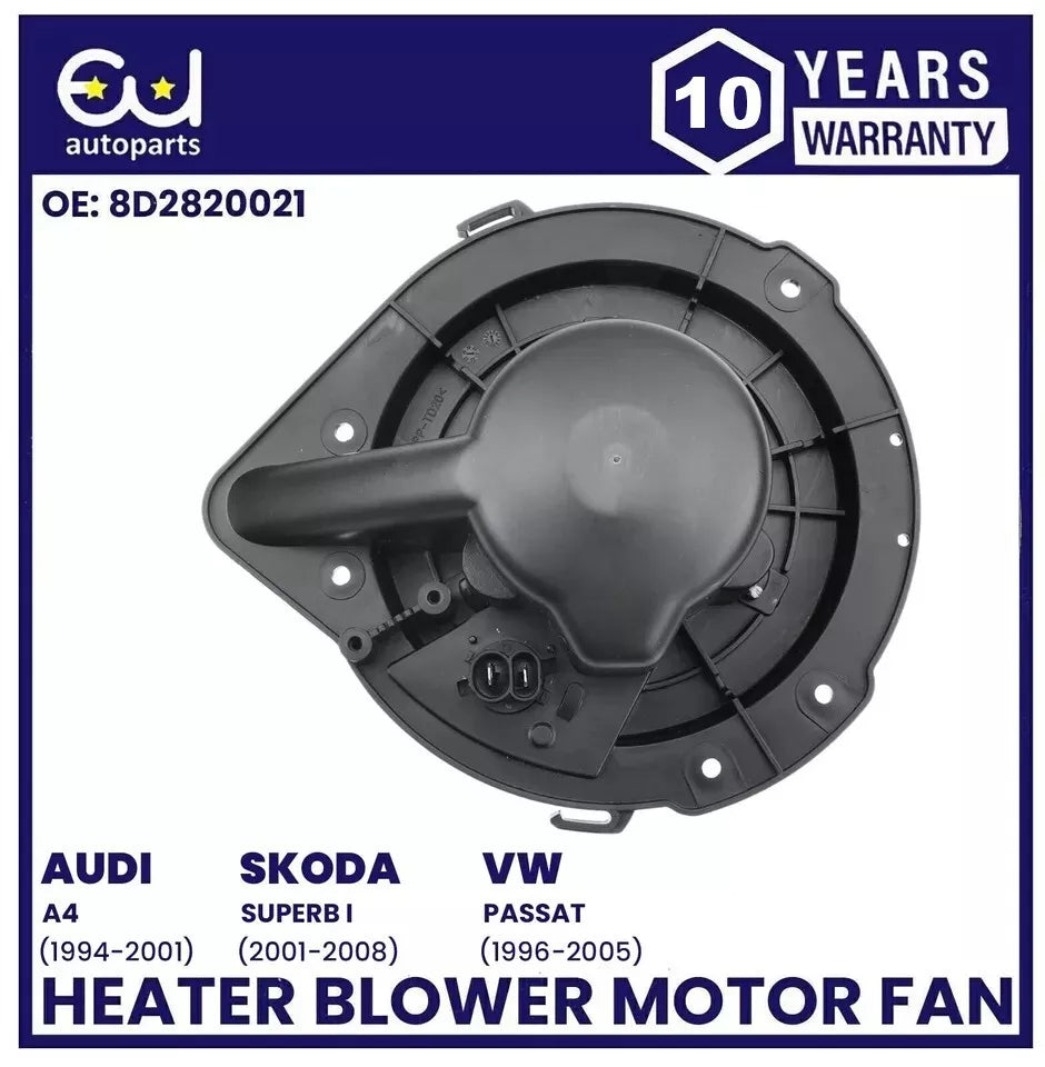 HEATER BLOWER MOTOR FAN FOR AUDI A4 B5 1995-2001 VW PASSAT 1996-2005 8D2820021
