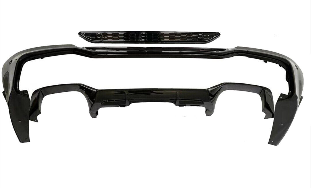 FOR BMW X4 G02 2018+ DIFFUSER INCLUDING EXHAUST PANEL & TAIL PIPES BLACK