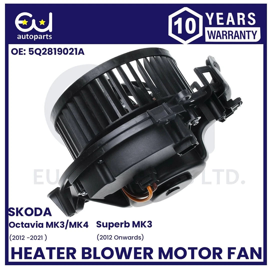 HEATER BLOWER MOTOR FAN WITH RESISTOR FOR SKODA OCTAVIA MK3 MK4 SKODA SUPERB MK3
