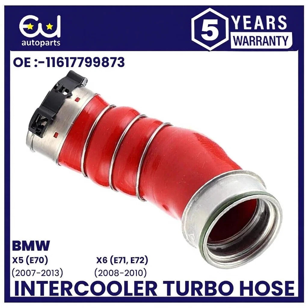 FOR BMW X5 X6 E70 E71 3.0SD 3.5D INTERCOOLER TURBO HOSE PIPE RUBBER 11617799873