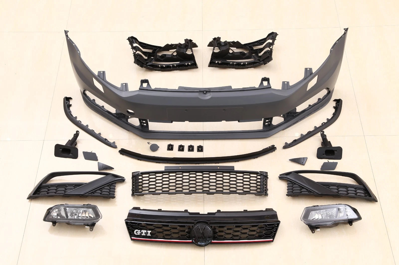 FOR VW VOLKSWAGEN POLO MK5 6R 6C 2009-2017 FRONT & REAR BUMPER KIT GTI STYLE