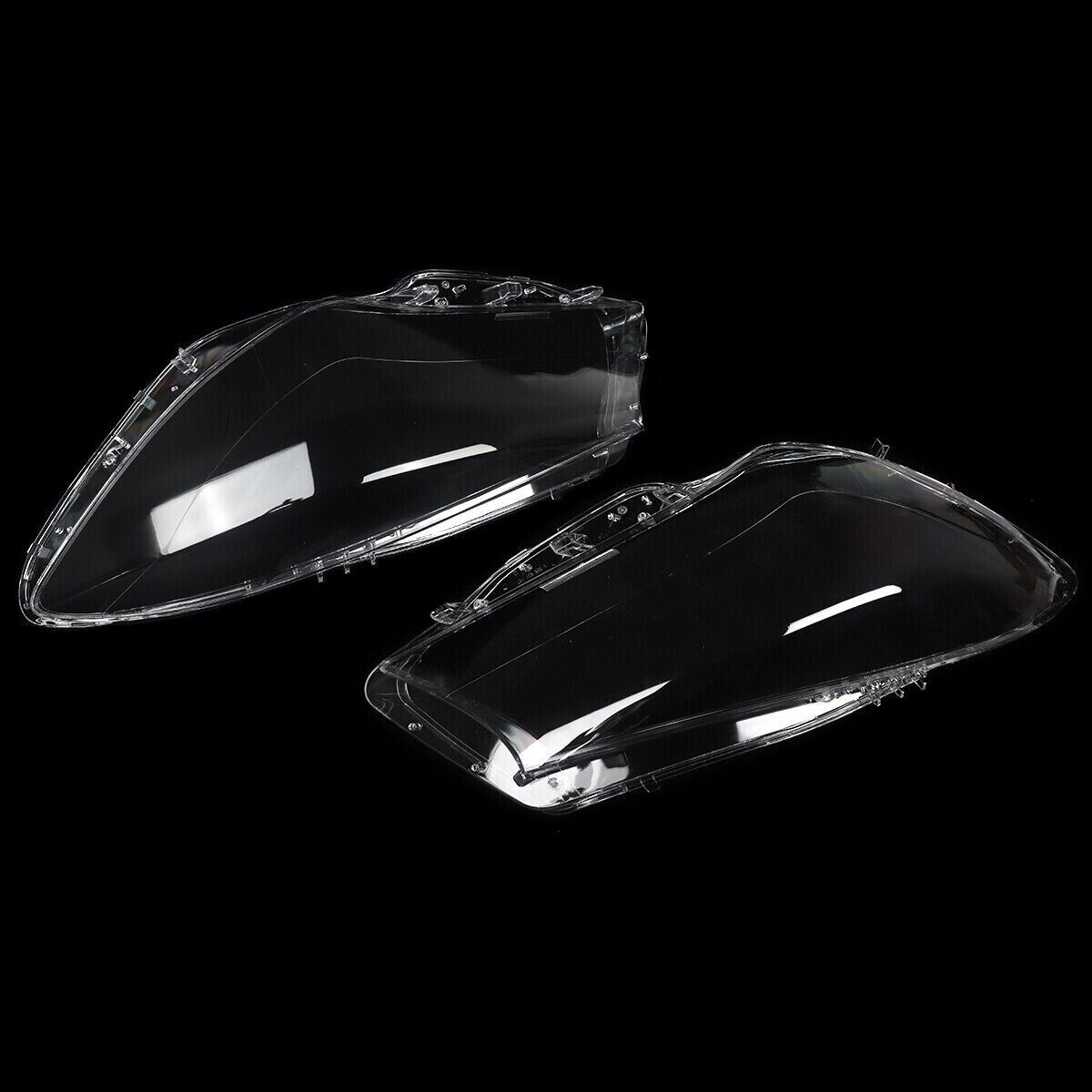 PAIR HEADLIGHT LENS HEADLAMP COVER FOR MERCEDES CLA CLASS W117 C117 2014-2016