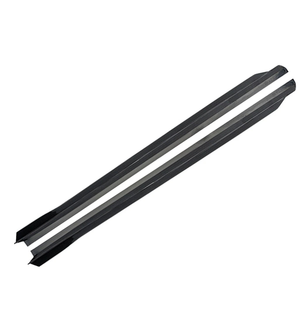 FOR BMW G60 MP STYLE PAIR SIDE SKIRT EXTENTIONS GLOSS BLACK 2023+
