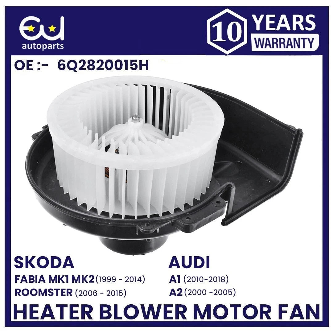 HEATER BLOWER MOTOR FAN FOR SEAT CORDOBA IBIZA MK3 MK4 SKODA ROOMSTER 6Q2820015