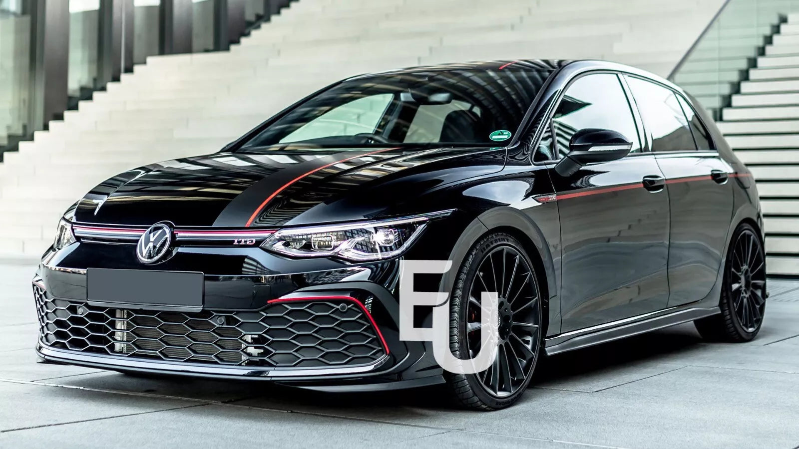 LEFT PASSENGER SIDE HEADLIGHT LENS COVER LAMP FOR VW GOLF 8 MK8 R-LINE 19-23