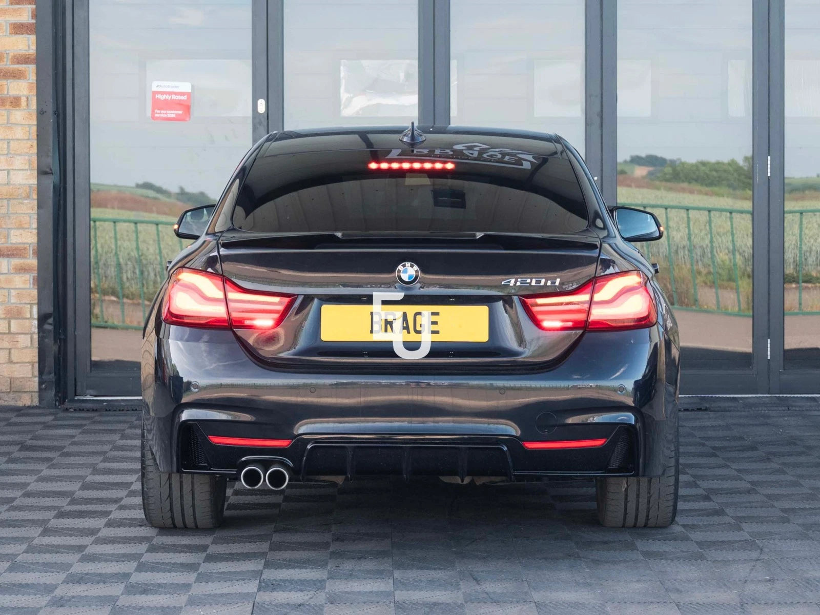 FOR BMW 4 SERIES F36 GRAN COUPE 2014-2020 M-SPORT REAR BUMPER WITH PDC HOLES