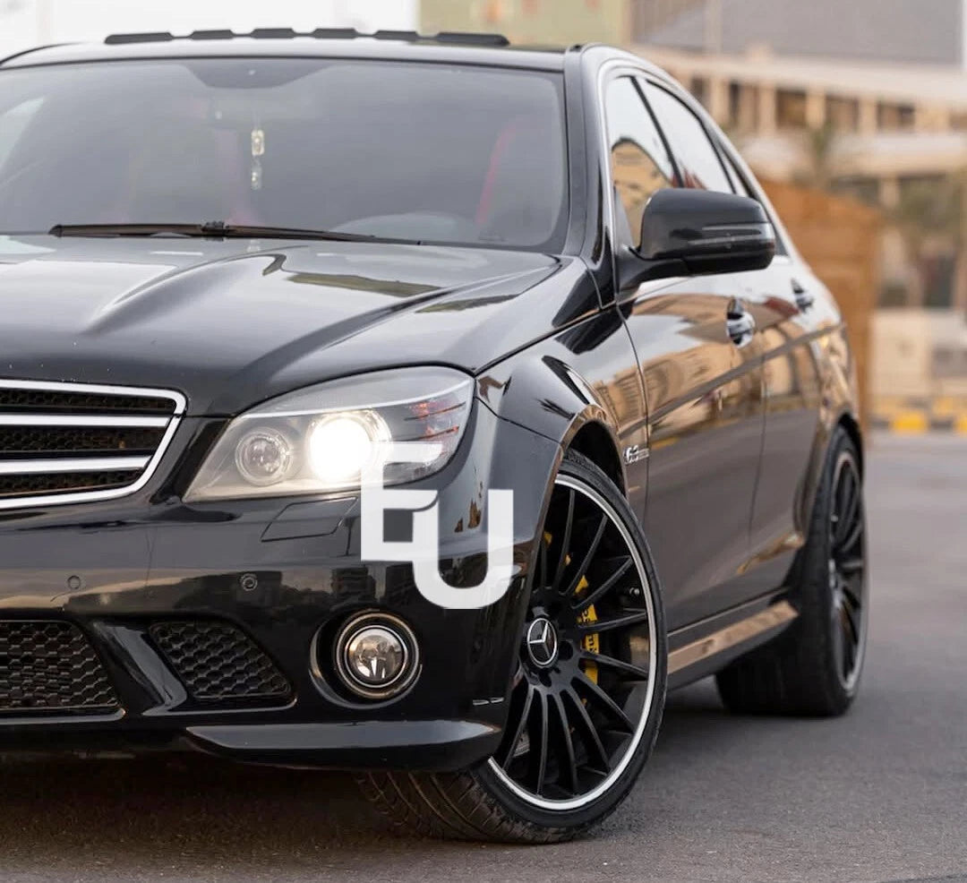 GLOSS BLACK WING MIRROR COVER CAPS FOR MERCEDES A C S CLASS W221 W204 W176 C117