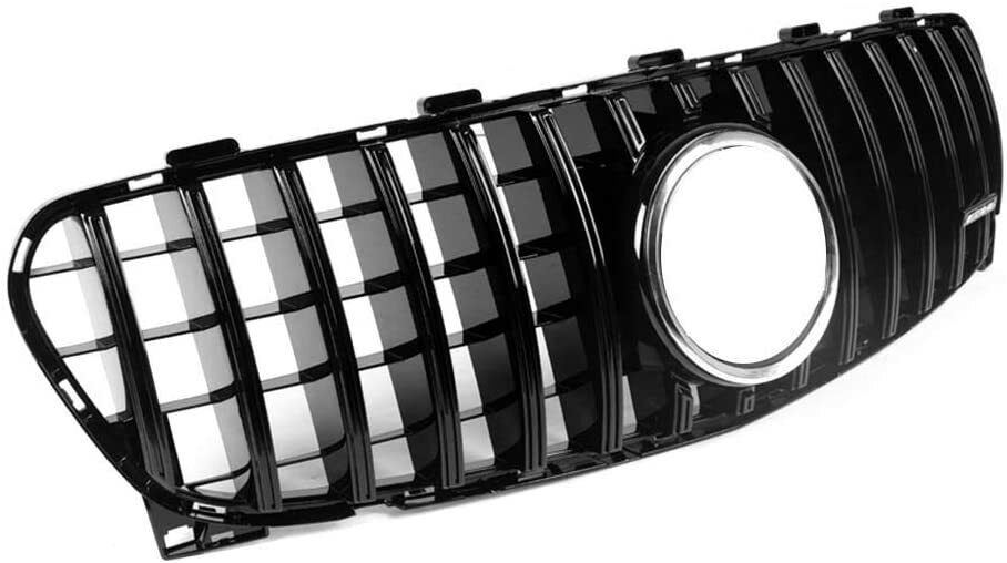 FOR MERCEDES X156 W156 GLA CLASS AMG PANAMERICANA GT GTR STYLE GRILLE BLK 13-16