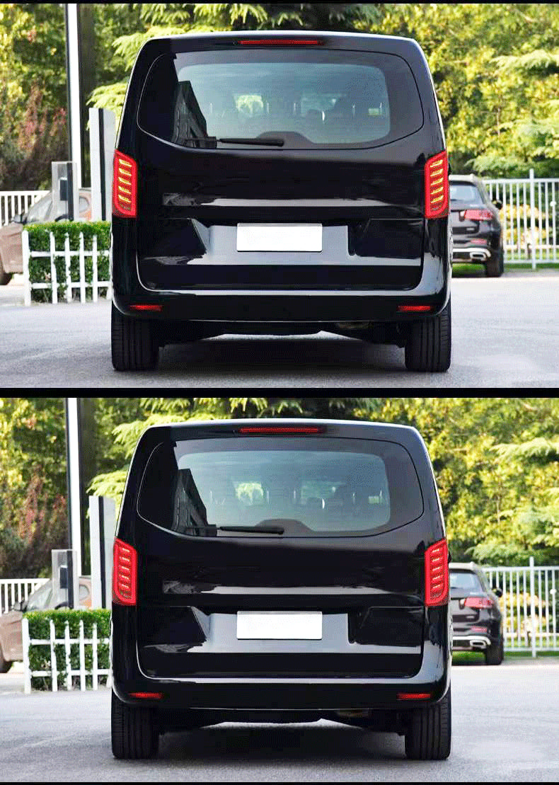 2X LED SMOKED DYNAMIC REAR TAIL LIGHT LAMP FOR MERCEDES BENZ VITO W447 14-23 UK