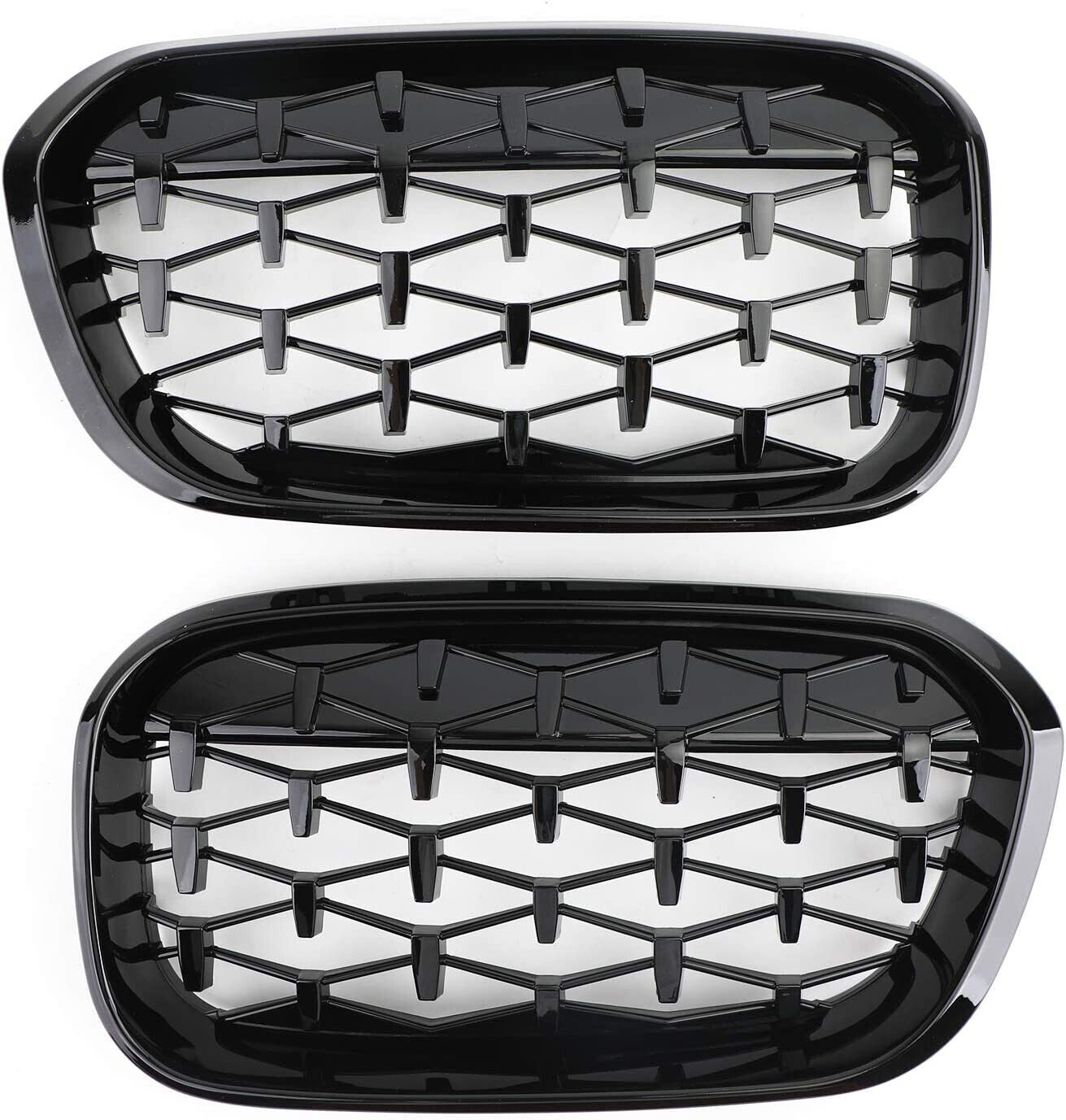 FOR BMW F20 F21 1 SERIES DIAMOND BLACK FRONT KIDNEY GRILLE GRILL 15-19 FACELIFT