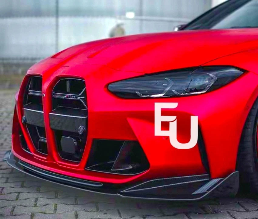 FOR BMW M3 M4 G80 G82 G83 FRONT SPLITTER SPOILER LIP BODY KIT GLOSS BLACK 2020+