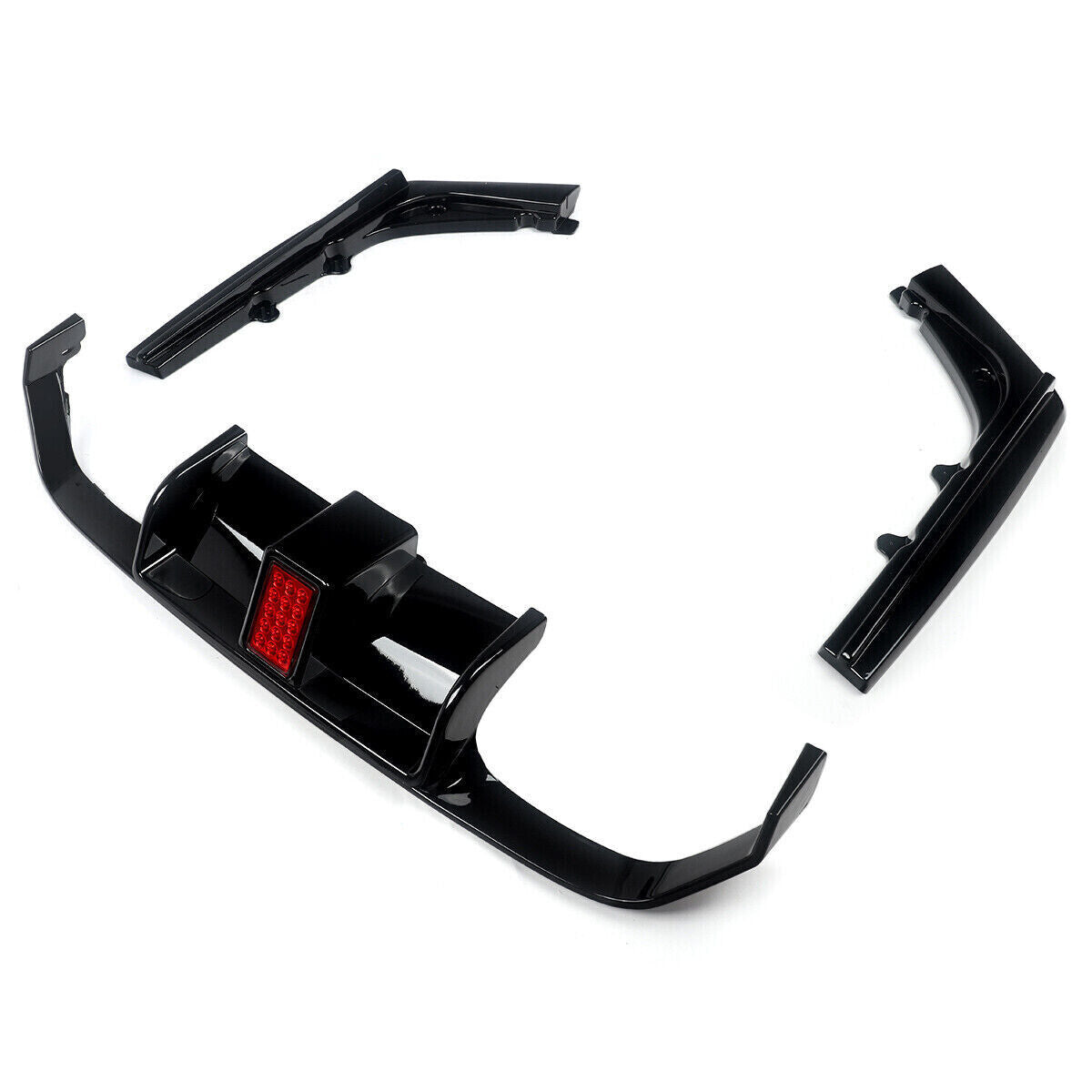 FOR BMW M3 M4 F80 F82 F83 F1 STYLE REAR DIFFUSER WITH LED GLOSS BLACK 2013-2020