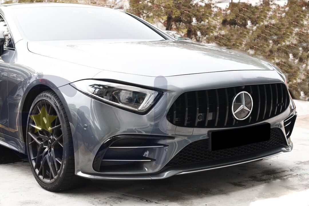 FOR MERCEDES CLS CLASS C257 W257 COUPE GT R STYLE FRONT GRILLE GRILL BLACK 18+