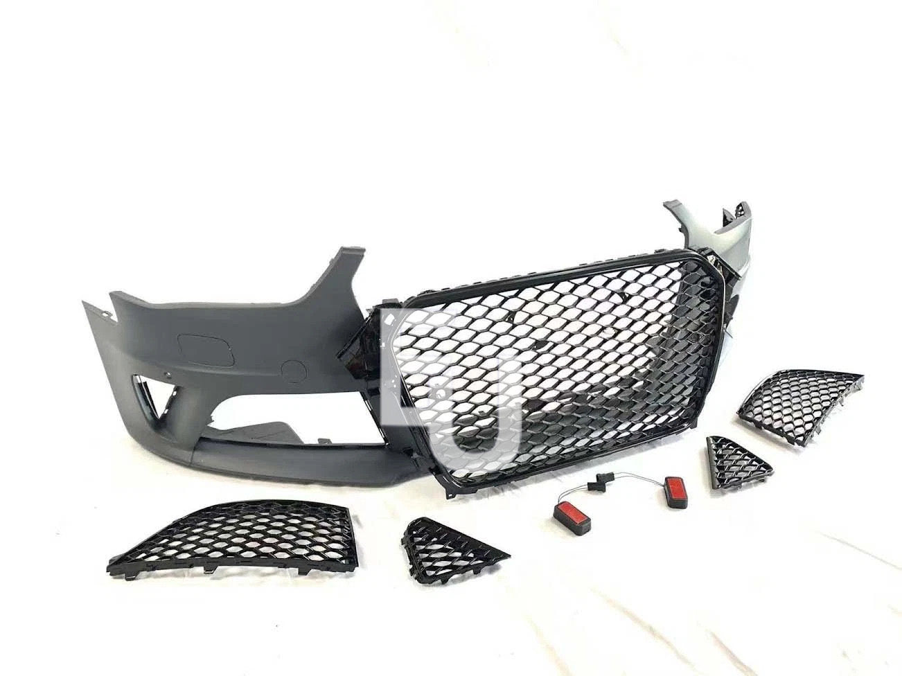 RS4 CONVERSION FRONT BUMPER BODYKIT WITH SPLITTER FOR AUDI A4 S4 B8.5 2012-16 LCI