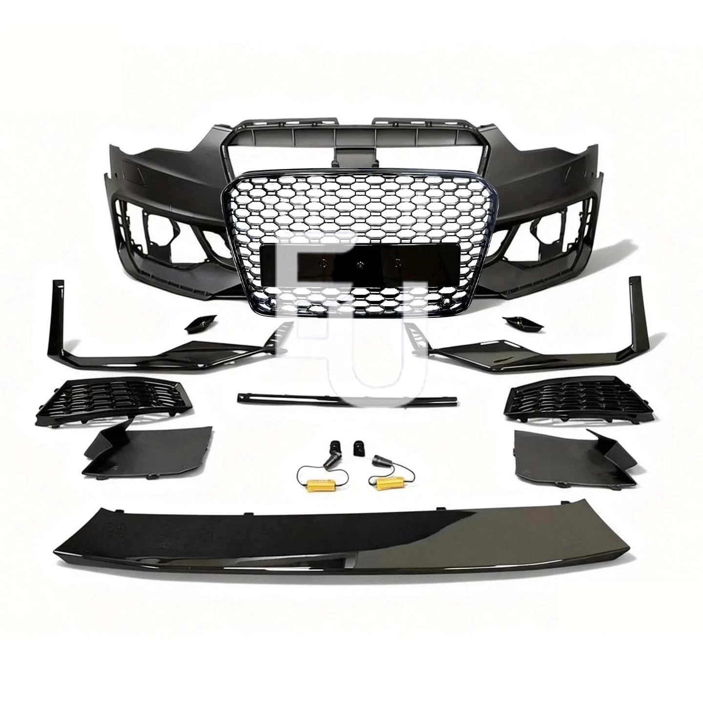 FOR AUDI A5 S5 B8.5 2012-16 UPGRADED B9 RS5 17+ LOOK FRONT BUMPER BODYKIT GRILLE