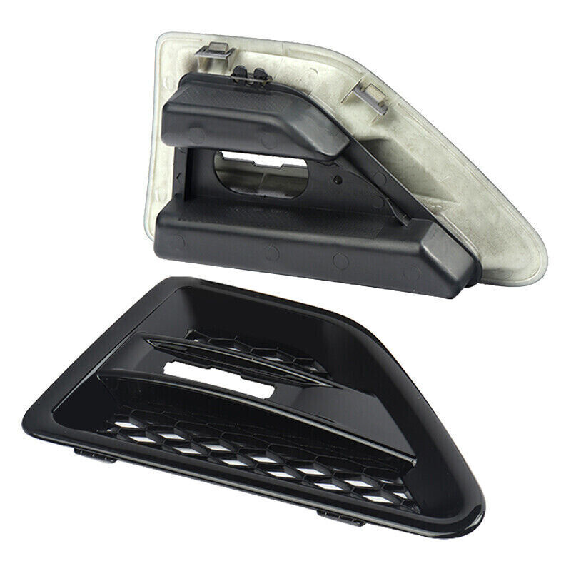 FOR FREELANDER 2 L359 PAIR GLOSS BLACK 2X SIDE WING AIR INTAKE GRILLE VENTS VENT