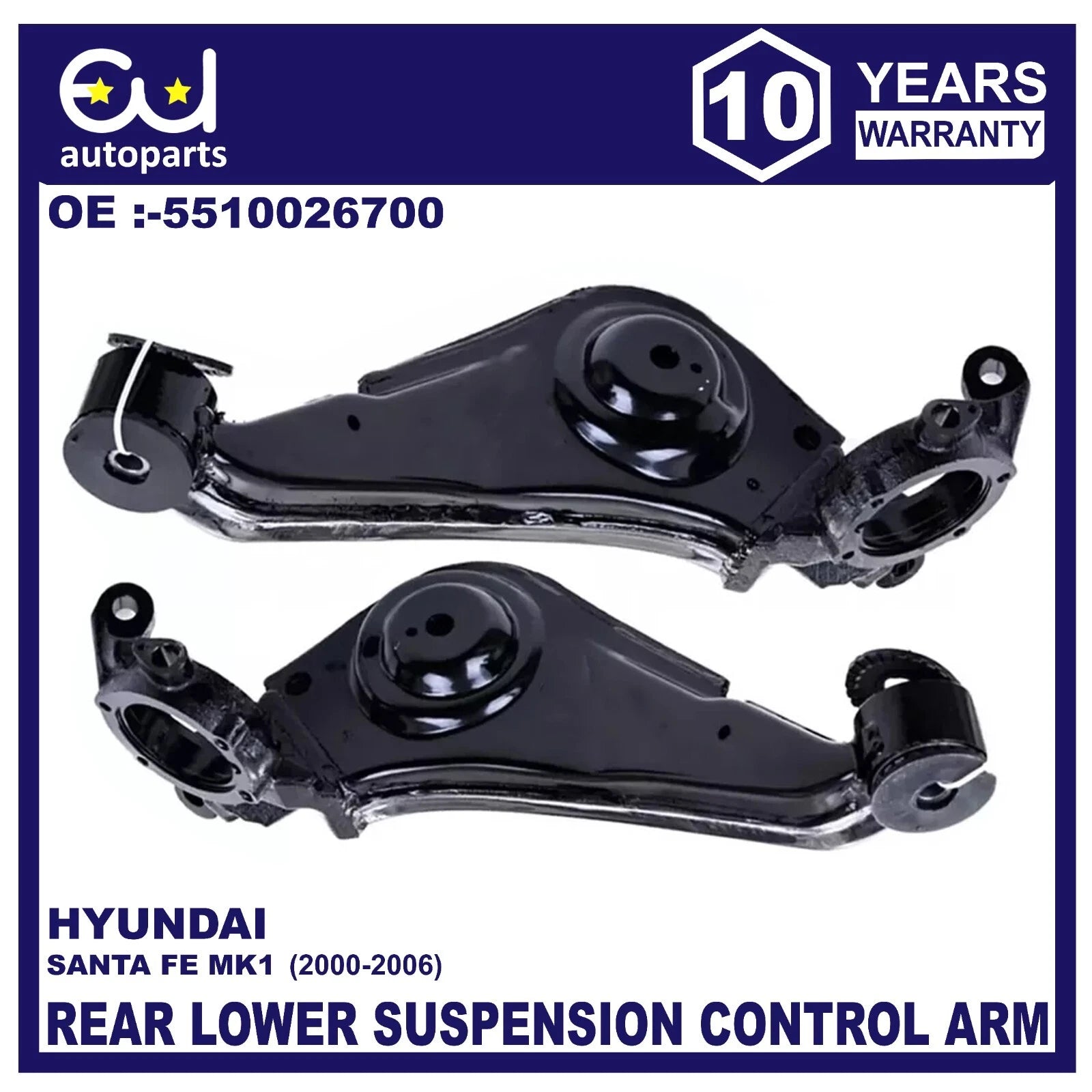 REAR RIGHT & LEFT SUSPENSION CONTROL TRAILING ARM FOR HYUNDAI SANTA FE MK1 00-06
